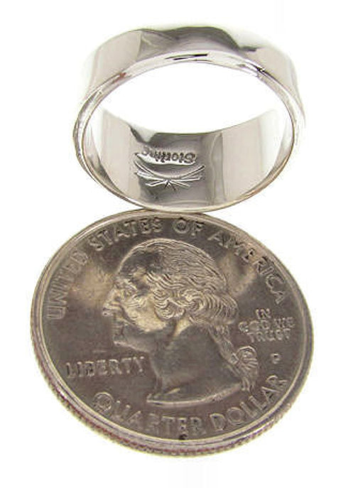 Silver Turquoise Opal Southwestern Ring Size 5-3/4 PS58354